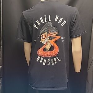 💣Cruel and Unusual Left Chest Tee Black T-Shirt SIZE MED? PTP:19" No Tags